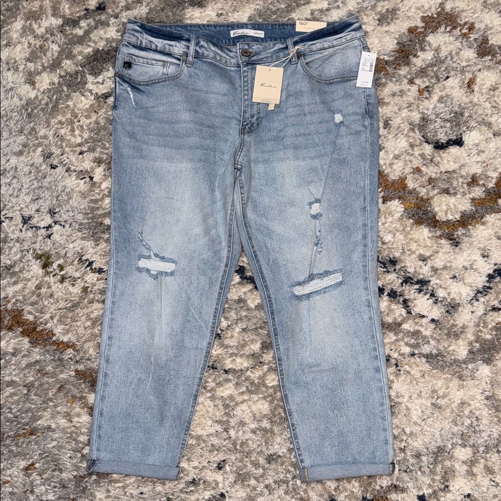 *NWT KanCan Light Blue Distressed Jeans